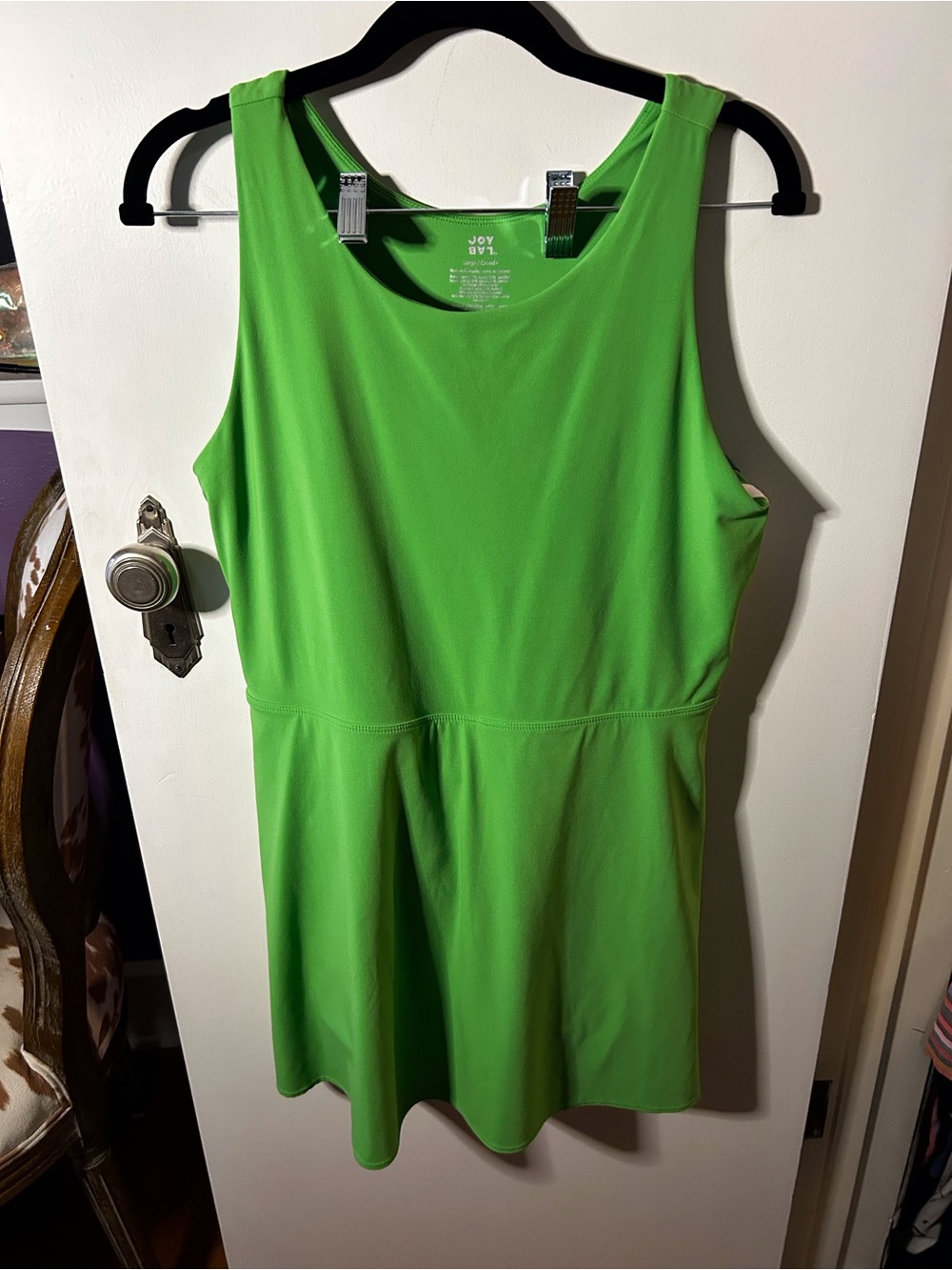 JoyLab Bright Green Sleeveless Scoop Neck Tank Top